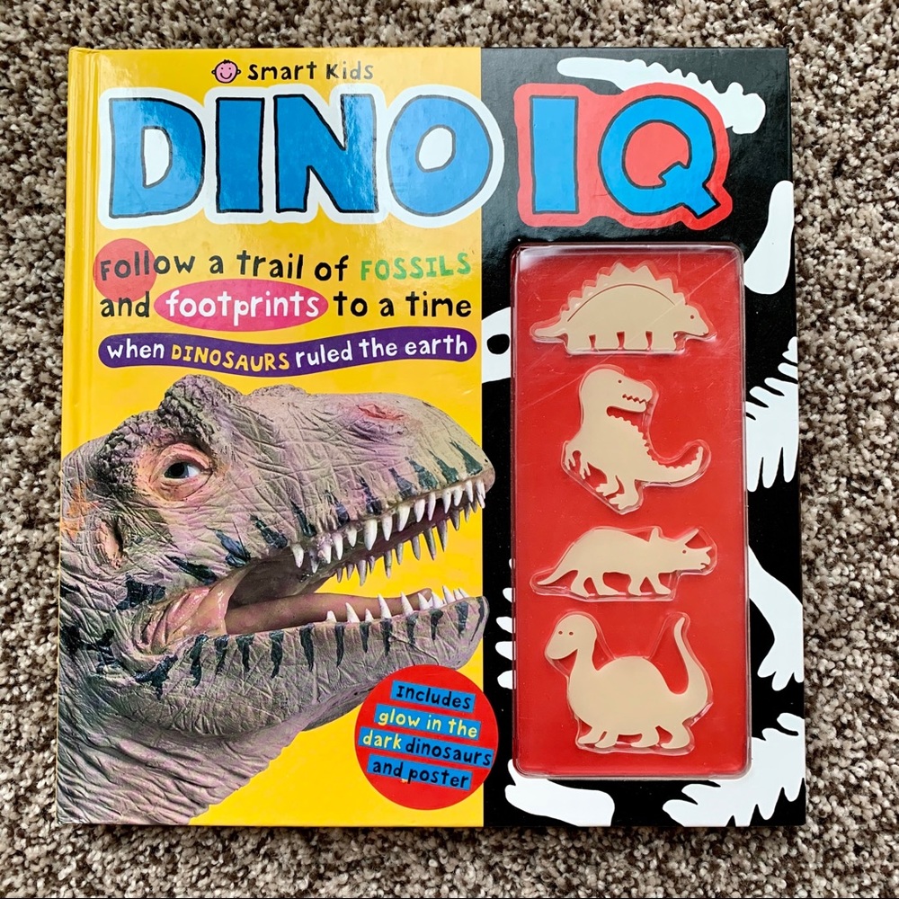 Smart Kids - DINO IQ - Book, Dinos & Poster - NEW!
